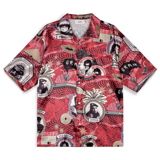 Grimey Unisex πουκάμισο Supastar Satin Button Up Shirt